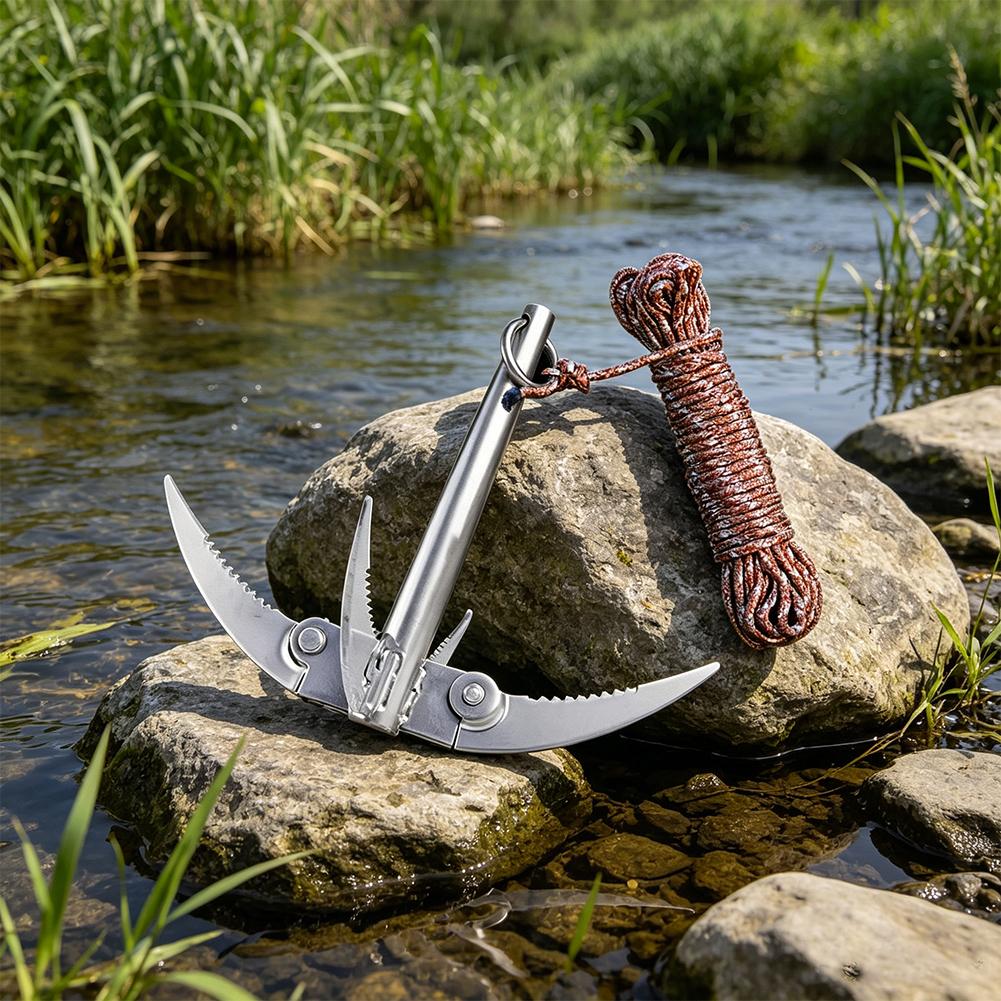 Outdoors Grappling Hook Surviv - Fishing Boat Anchor ulasan dan harga