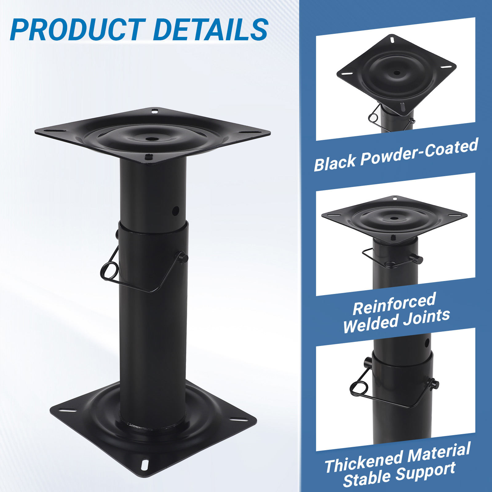 Boat Seat Pedestal Mount, Adju - Fishing Boat Steering Wheel ulasan dan harga