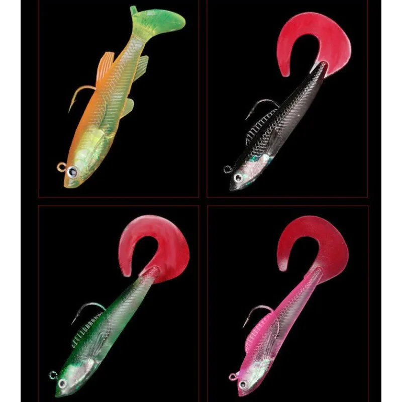 10 Pcs Lure Baits with T-tail  - Fishing Boat Anchor ulasan dan harga