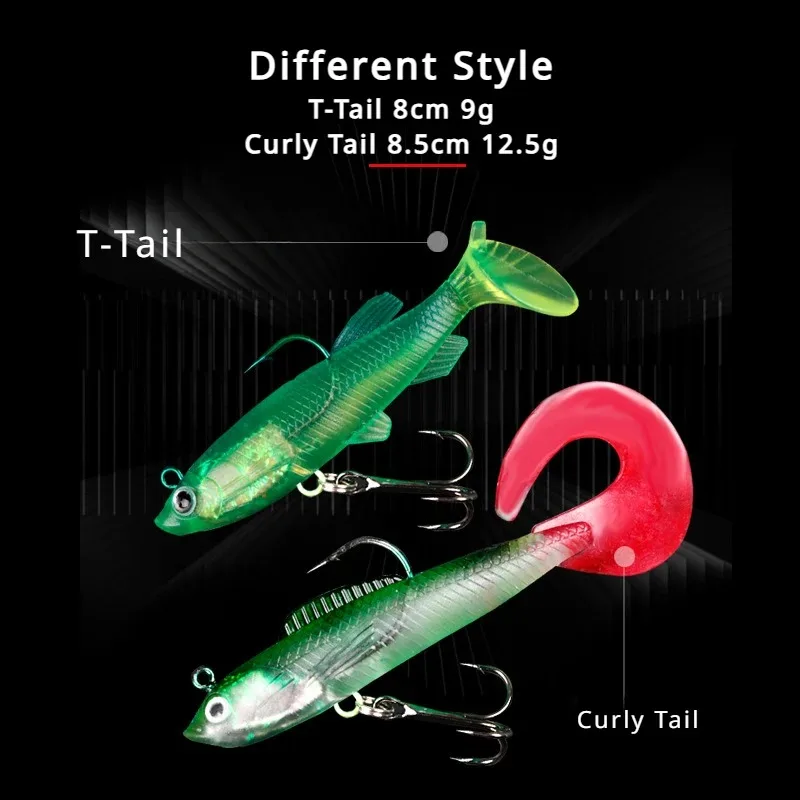 10 Pcs Lure Baits with T-tail  - Fishing Boat Anchor ulasan dan harga
