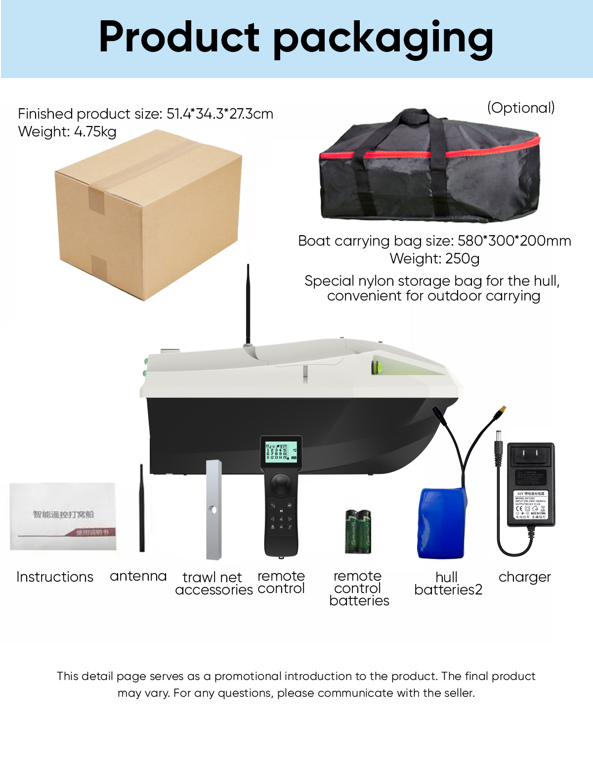 Auto Cruise RC Fishing Bait Bo - Fishing Boat Gps ulasan dan harga