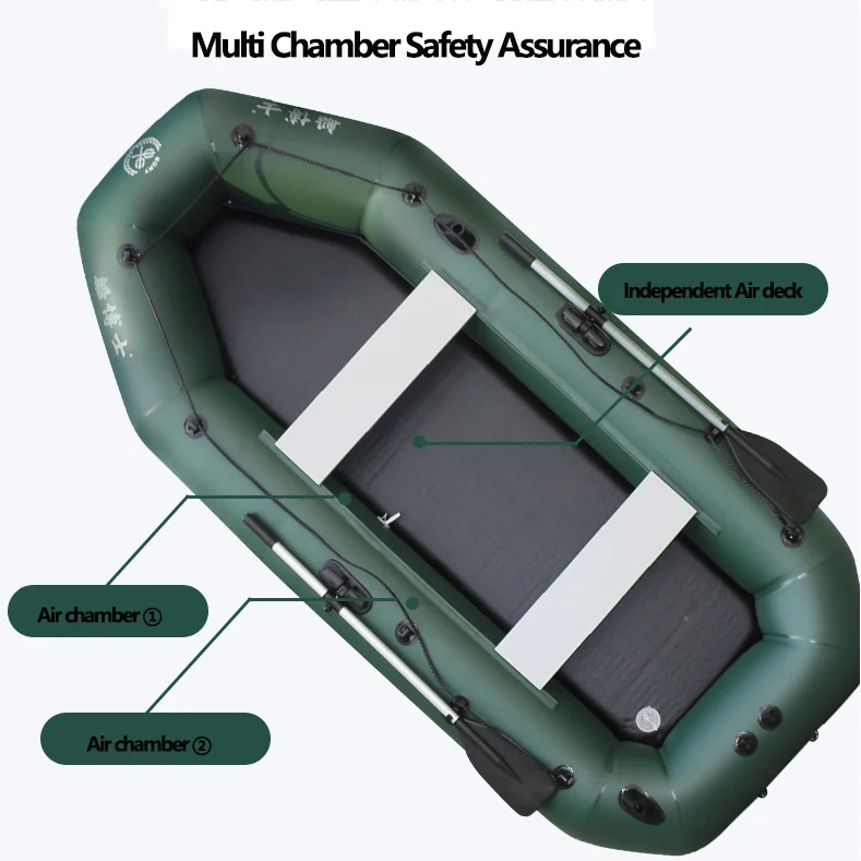 1.75~3.6m Green Fishing Kayak  - Fishing Boat Oar ulasan dan harga