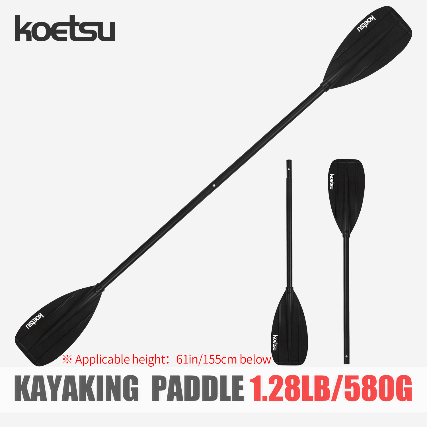 KOETSU Aluminum Alloy Double-H - Fishing Boat Paddle ulasan dan harga