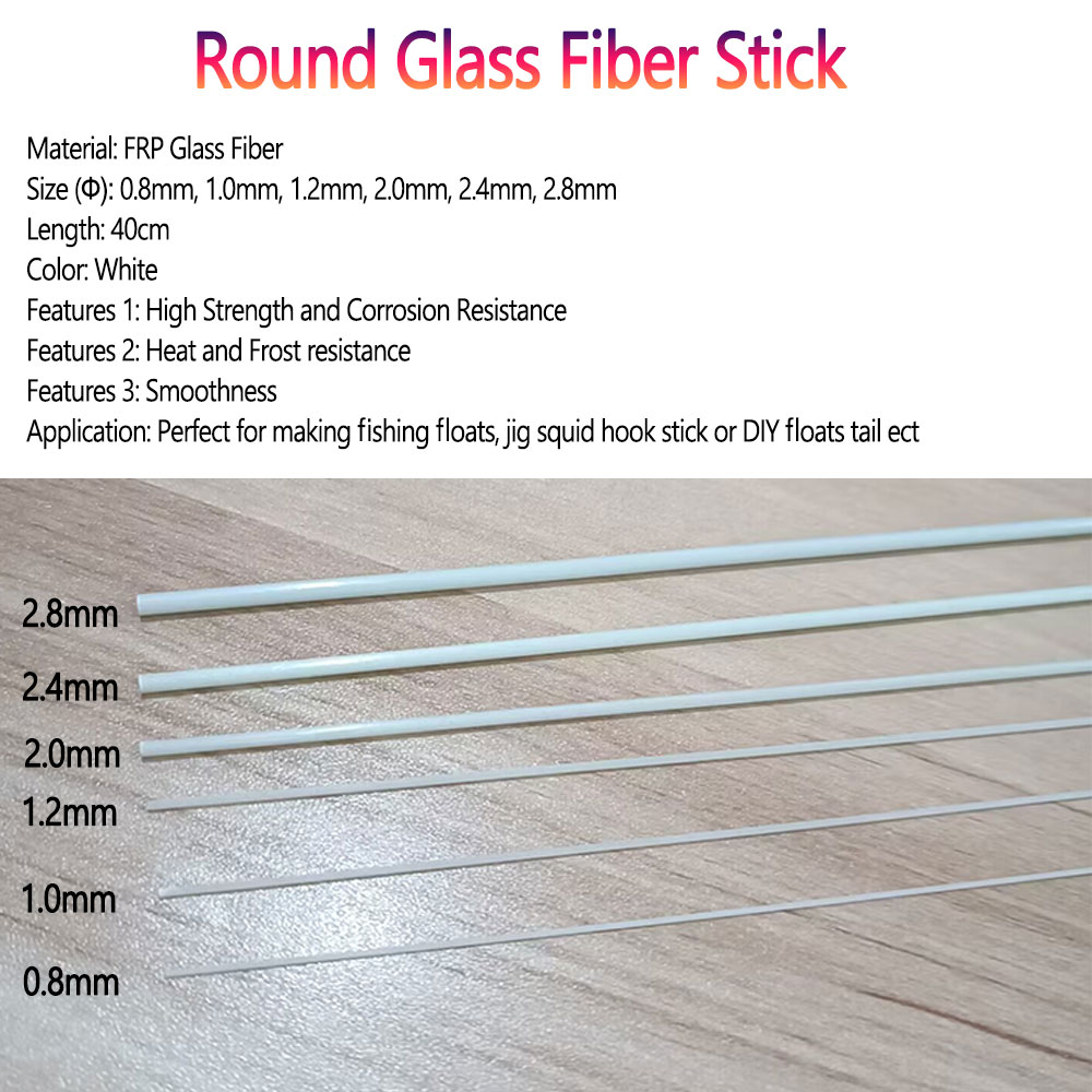 Bimoo 10/20pcs 0.8mm~2.8mm Rou - Fishing Boat Fiberglass ulasan dan harga