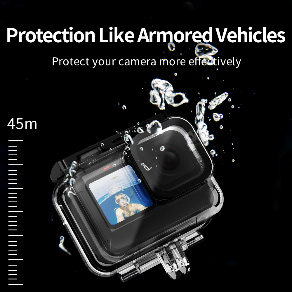 TELESIN 60M Waterproof Housing - Fishing Boat Cover ulasan dan harga