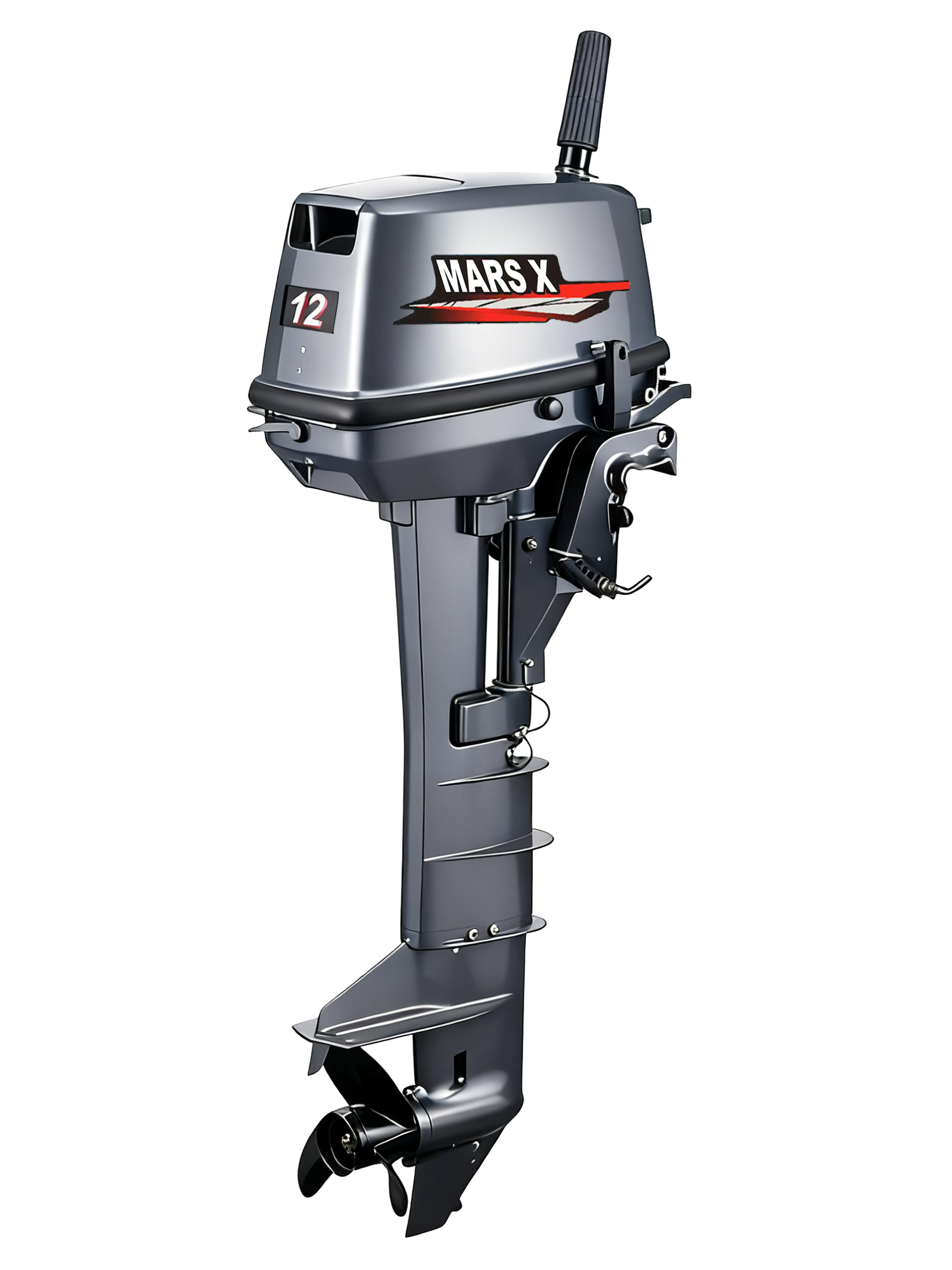 MARS X 12HP Two-Stroke Outboar - Fishing Boat Outboard Motor ulasan dan harga