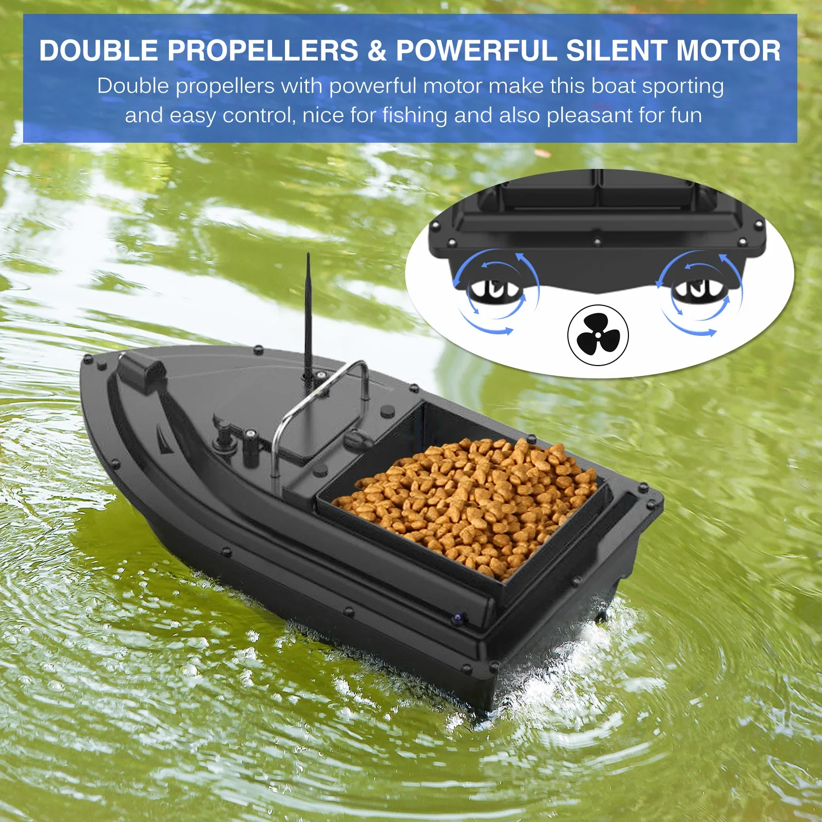 D16E GPS 12000mAh Fishing Bait - Fishing Boat Gps ulasan dan harga