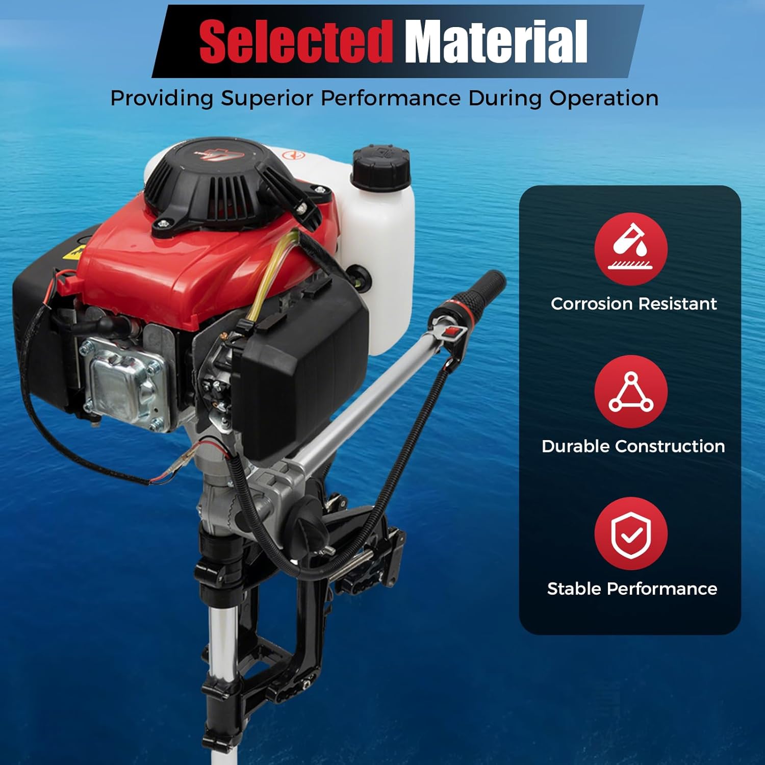 4HP Outboard Motor, 4 Stroke 5 - Fishing Boat Outboard Motor ulasan dan harga