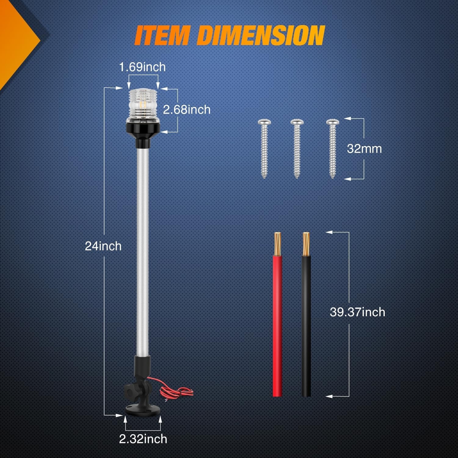 Nilight Marine Boat Stern Ligh - Fishing Boat Anchor ulasan dan harga