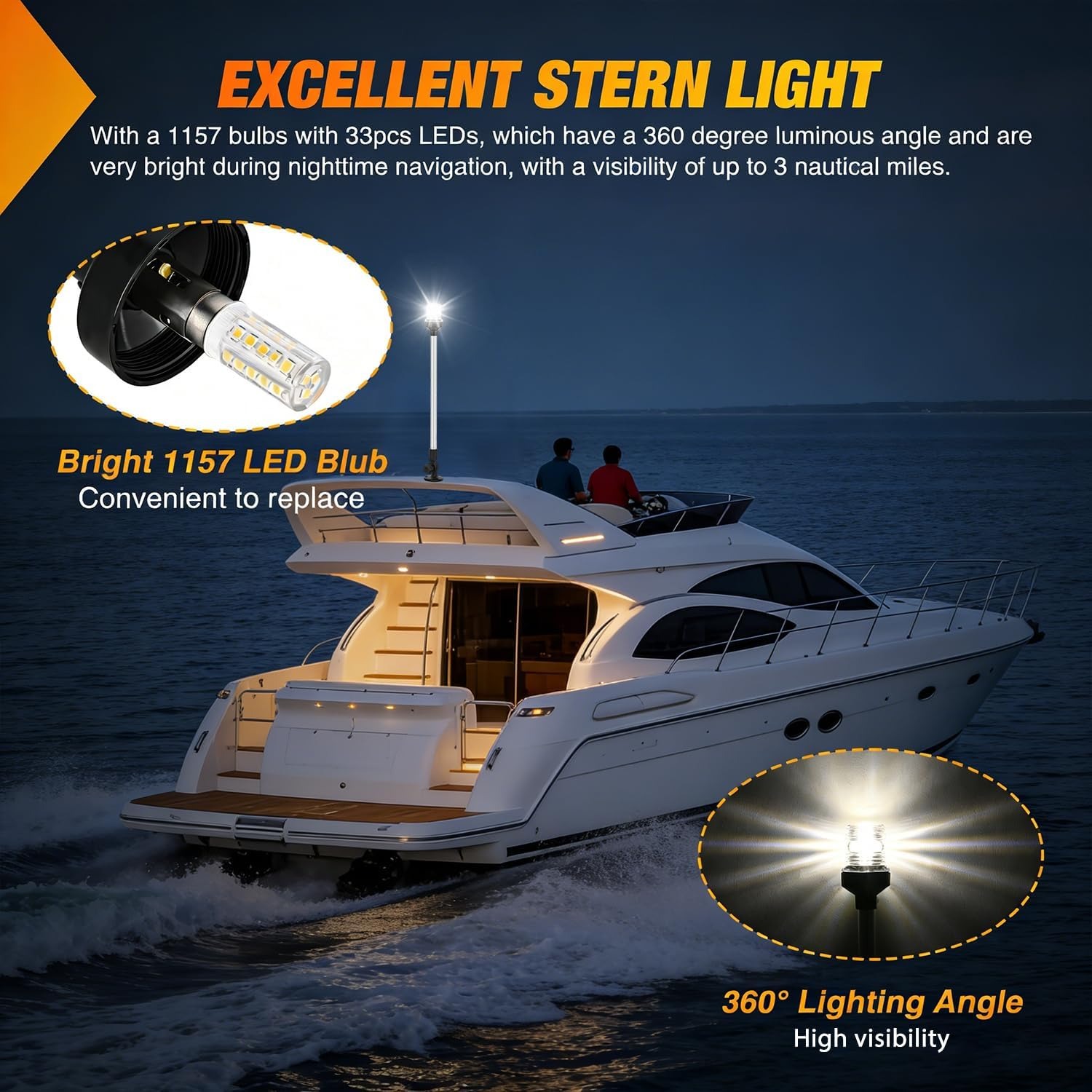 Nilight Marine Boat Stern Ligh - Fishing Boat Anchor ulasan dan harga