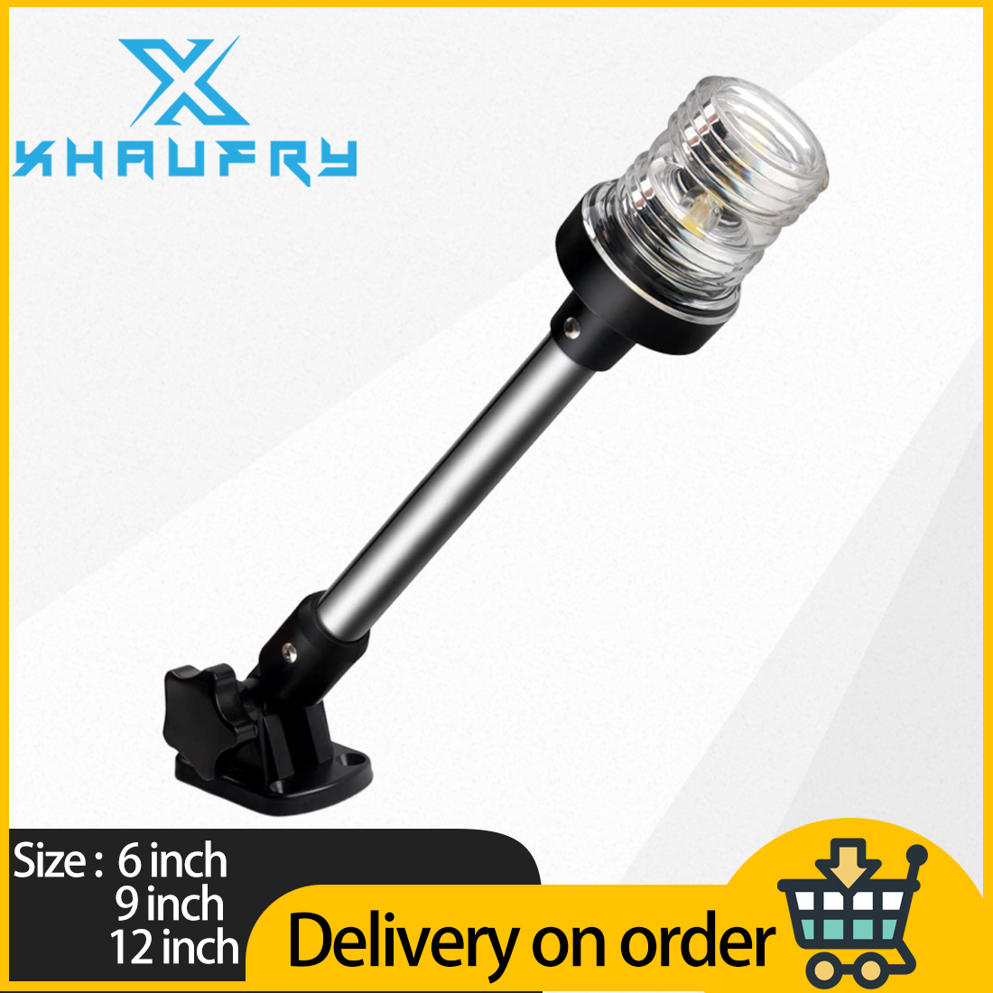 360 Degree White LED Fold Down - Fishing Boat Anchor ulasan dan harga