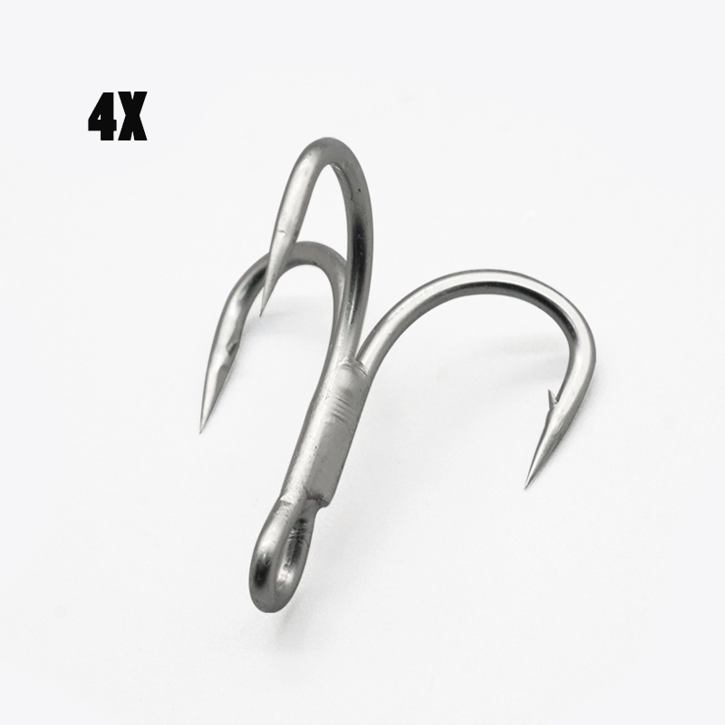 100Pcs Fishhooks 4X Strong Tre - Fishing Boat Anchor ulasan dan harga