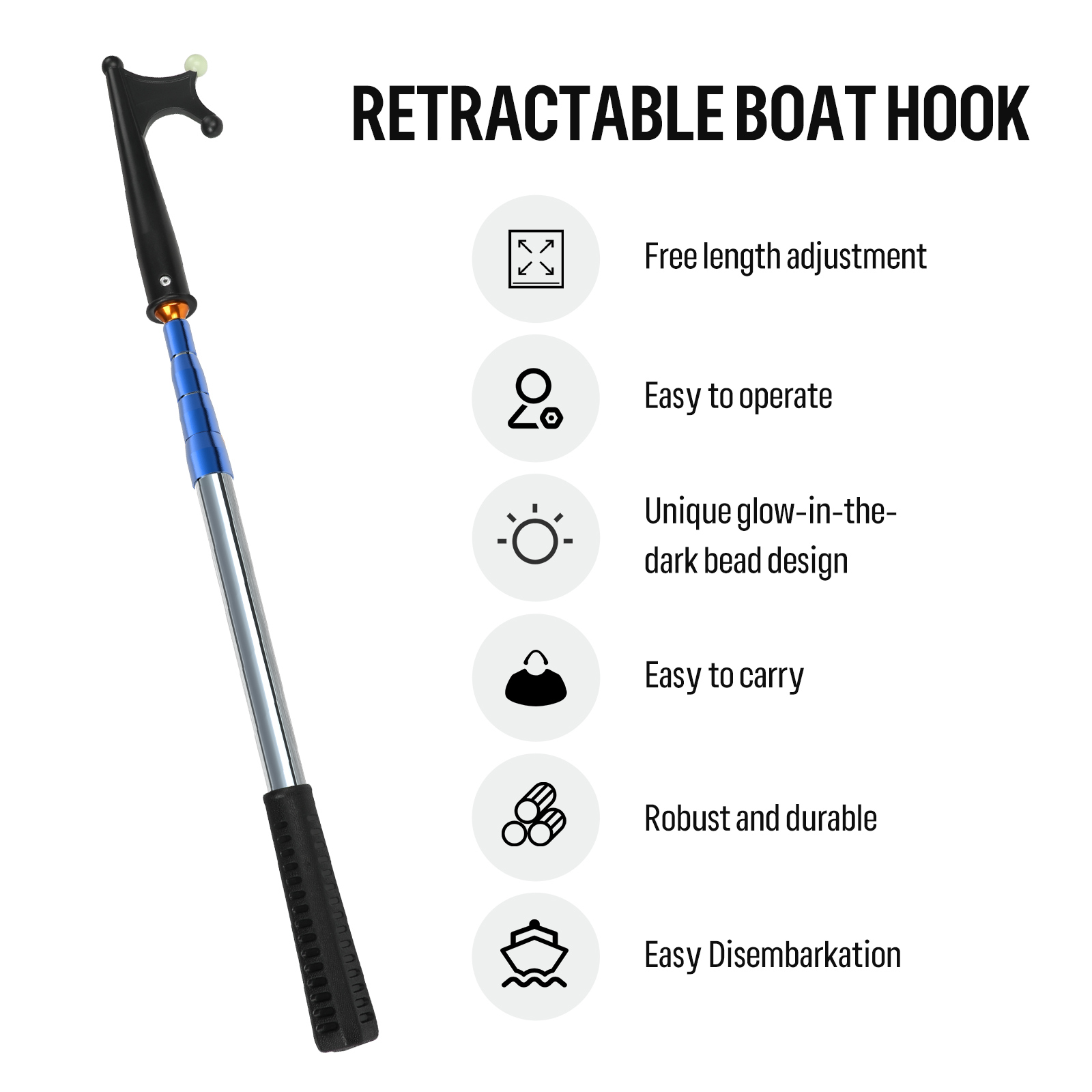 SANLIKE Retractable Luminous B - Fishing Boat Trailer ulasan dan harga